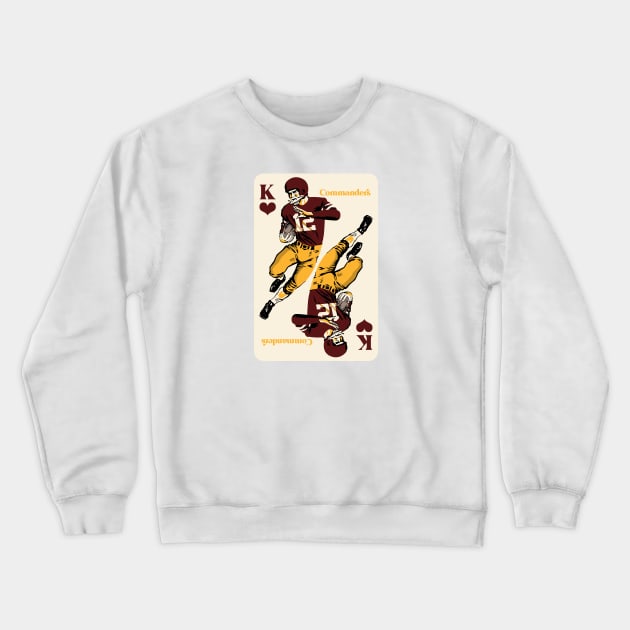 Washington Commanders King of Hearts Crewneck Sweatshirt by Rad Love